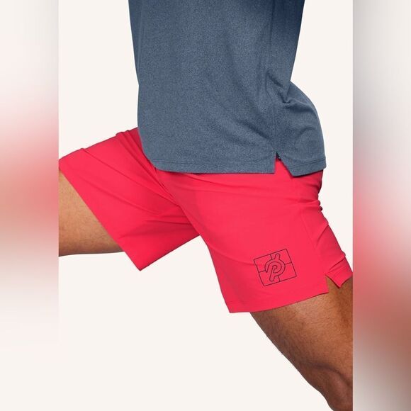 Peloton 8" Warp Knit Unlined Yoga Short Size XL Berry - Picture 2 of 6